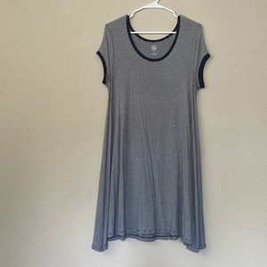 Target Blue Striped Tshirt Dress